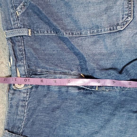 Vtg levis thin cotton shorts cuffed 14/16 - Picture 7 of 9